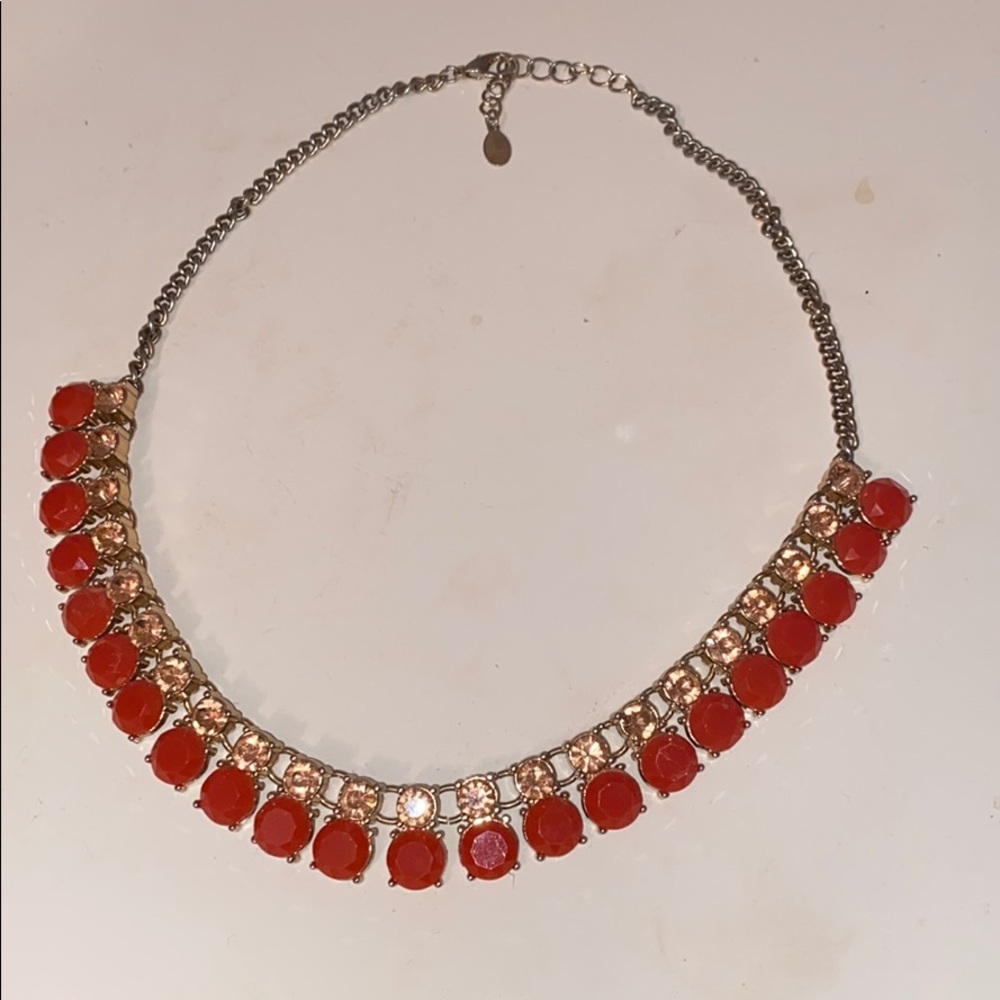 J. Crew Orange Statement Necklace